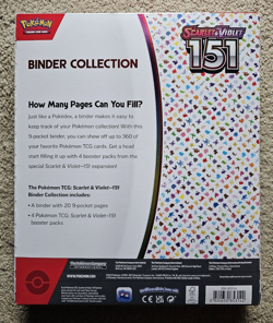 Nintendo Pokemon TCG Scarlet & Violet - 151 Binder Collection - 4 Packs - Image 2
