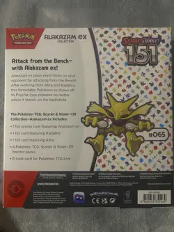 Pokemon Alakazam Scarlet and Violet 151 Collection Error Box Two Kadabras Promos - Image 2