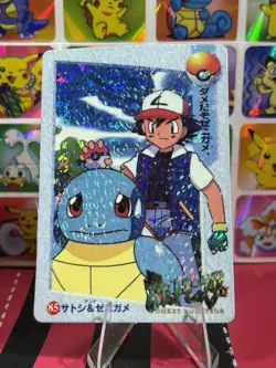 Pokemon Sticker Rare Vintage Vending Machine Holo prism Nintendo 2000 Bandai - Image 2