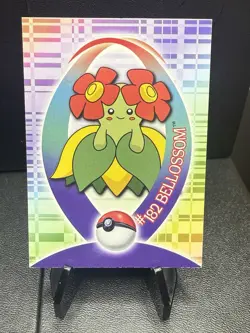 BELLOSSOM #182 ~27 OF 62~ STICKER ~NM~ Blue Logo~Pokemon 2001 Topps-Johto 1 - Image 1