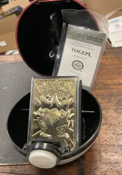 Pokemon Togepi 23k Gold Plated Trading Card 1999 Burger King Limited Edition - Image 1