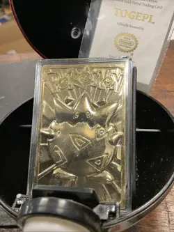 Pokemon Togepi 23k Gold Plated Trading Card 1999 Burger King Limited Edition - Image 2