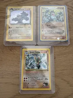 LOT of 3 HOLO Machamp Pokemon Cards! All In Good Condition. See Pictures - Image 1