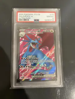 Pokemon Salamence EX Full Art Ultra Rare Card 177/159 Journey Together PSA 10 - Image 1