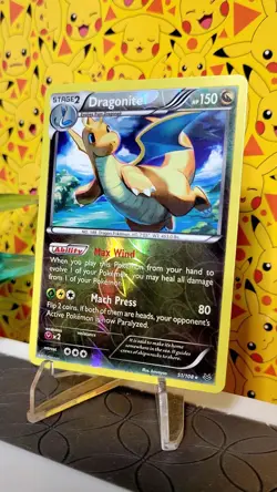 Pokemon TCG Dragonite Reverse Holo Card 51/108 Roaring Skies - Image 1
