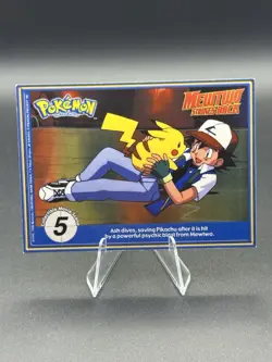 Pokemon 1999 Burger King Poketrivia Mewtwo Strikes Back Card #65 Alakazam - Image 3