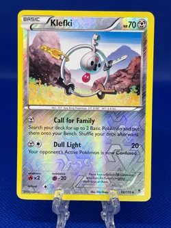 Pokemon TCG Klefki XY Phantom Forces 66/119 Reverse Holo Card English 2014 LP - Image 1