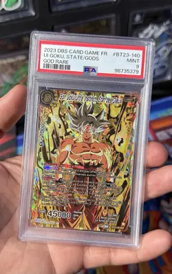 PSA 9 Dragon Ball Super Card Game Son Goku BT23-140 GDR God Rare French - Image 1