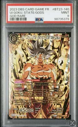 PSA 9 Dragon Ball Super Card Game Son Goku BT23-140 GDR God Rare French - Image 3