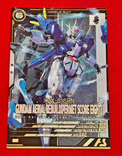 Gundam ARSENAL BASE Card GUNDAM AERIAL REBUILD{PERMET SCORE EIGHT} BANDAI JAPAN - Image 1