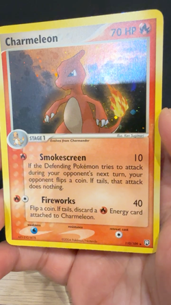 Charmeleon Secret Rare Holo Pokemon Card Team Rocket Returns 110/109 Raw NM- - Image 2