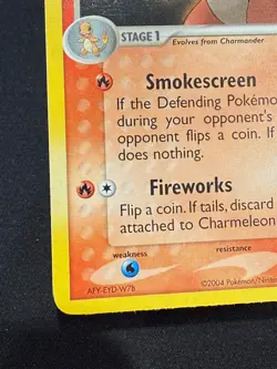 Charmeleon Secret Rare Holo Pokemon Card Team Rocket Returns 110/109 Raw NM- - Image 5