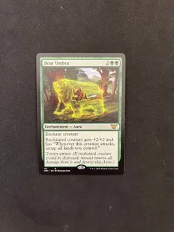 Bear Umbra [Commander: Kamigawa: Neon Dynasty] Magic MTG Cards Near Mint - Image 1