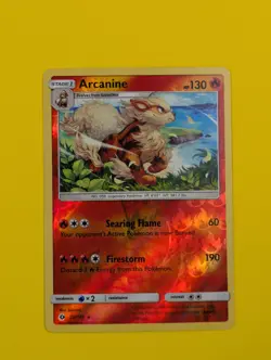 Arcanine - 22/149 - Rare Reverse Holo Sun & Moon - Pokemon Card - NM - Image 1