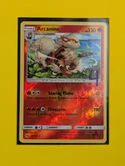 Arcanine - 22/149 - Rare Reverse Holo Sun & Moon - Pokemon Card - NM - Image 3