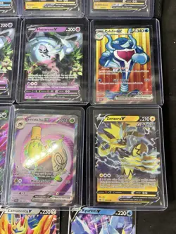 (28) Pokemon Card Lot Ultra Rare, Full Arts EX V Holo Lot Vmax All Extra Mint - Image 4