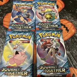 Pokemon TCG: Journey Together English Booster Packs Lot (4) - 10 Cards - SEALED - Image 1