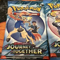 Pokemon TCG: Journey Together English Booster Packs Lot (4) - 10 Cards - SEALED - Image 2