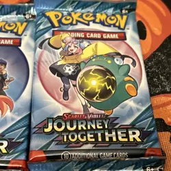 Pokemon TCG: Journey Together English Booster Packs Lot (4) - 10 Cards - SEALED - Image 3
