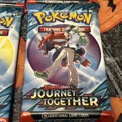 Pokemon TCG: Journey Together English Booster Packs Lot (4) - 10 Cards - SEALED - Image 4