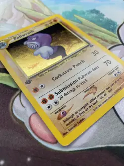Pokemon Card - Poliwrath 1st Edition - Neo Genesis - Holo Rare - 9/75 - LP-MP - Image 3