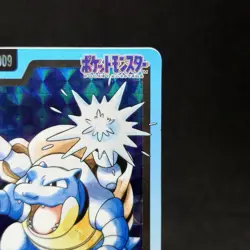 Pokemon Card Blastoise Bandai Carddass File No.009 Prism Holo Japanese TCG - Image 3