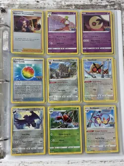 Pokemon Card Collection Binder Lot 5 Pages Holo Modern LP/NM Vintage HP/MP - Image 1