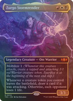 Zurgo Stormrender - TDC #10 | FOIL | NM | MTG | BORDERLESS | FULL ART - Image 1