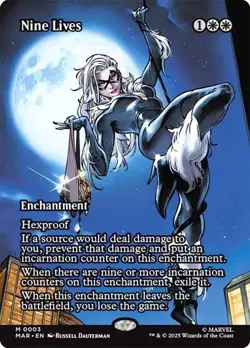 Nine Lives (Borderless) Marvel Spider-Man Magic The Gathering - Image 1