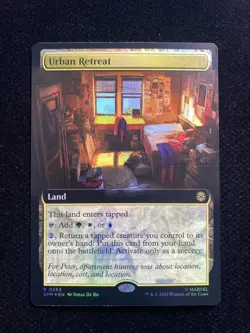 2025 Magic The Gathering MTG Marvel EN #R 0283 Foil Urban Retreat AK001 - Image 1