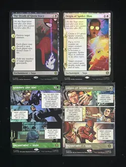 2025 Magic The Gathering Marvel EN R 0054 0009 Origin Of Spider-Man Lot*4 KM035 - Image 1