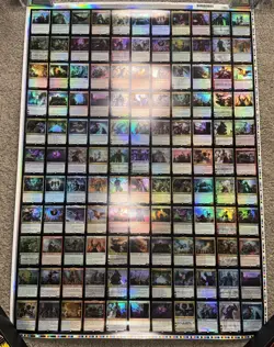 Magic the Gathering MtG War of the Spark Uncut Mythic & Rare Foil Sheet Great CD - Image 1