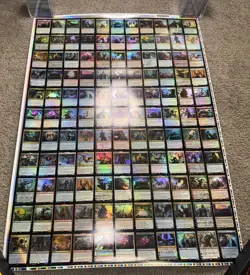 Magic the Gathering MtG War of the Spark Uncut Mythic & Rare Foil Sheet Great CD - Image 2