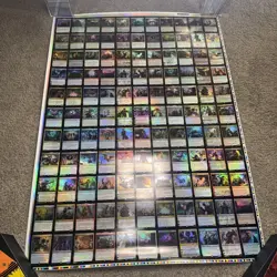 Magic the Gathering MtG War of the Spark Uncut Mythic & Rare Foil Sheet Great CD - Image 3