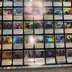 Magic the Gathering MtG War of the Spark Uncut Mythic & Rare Foil Sheet Great CD - Image 5