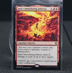 MTG FOIL Jaya's Immolating Inferno - Dominaria #133 - Image 1