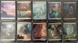 Full Art Foil Land (100) Set - Foundations MTG Magic the Gathering - Image 1