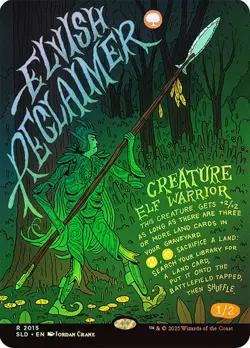 Magic The Gathering MTG ELVISH RECLAIMER FOIL Secret Lair NM - Image 1