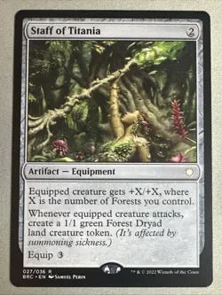 MTG / Staff of Titania / BRC / #27 / Regular / Rare / NM - Image 1