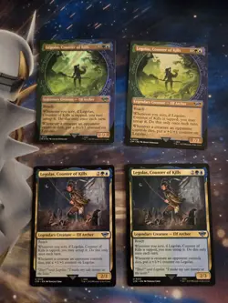 MTG LTR Legolas, Counter Of Kills Playset x4 NM (1 Surge Foil) - Image 1
