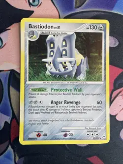 Bastiodon - HOLO - Pokemon TCG - DP Mysterious Treasures - 21/123 - RARE ~ MP - Image 1