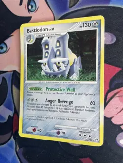 Bastiodon - HOLO - Pokemon TCG - DP Mysterious Treasures - 21/123 - RARE ~ MP - Image 3