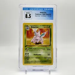 1999 Spanish 1st Edition Nidorino #37 CGC 8.5+ Base Set Pokemon TCG - Image 1
