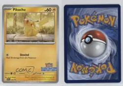 Pikachu (Illustration Contest 2024) Pokemon Scarlet & Violet Black Star Promo - Image 3