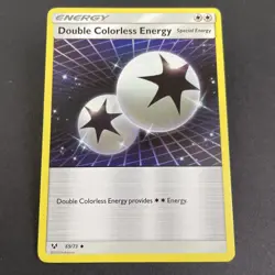 Double Colorless Energy 69/73 Near Mint Shining Legends Pokemon TCG Uncommon - Image 1
