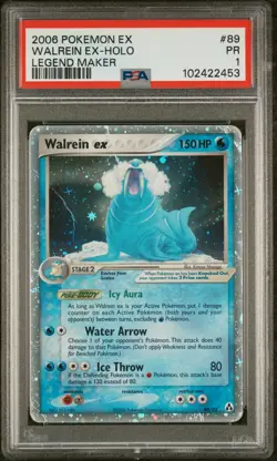 2006 POKEMON EX LEGEND MAKER #89 WALREIN EX-HOLO PSA 1 - Image 1