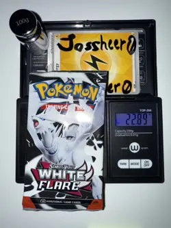 Very Heavy! 22.89g Pokemon TCG SV10.5 White Flare Booster Pack Factory Sealed! - Image 1