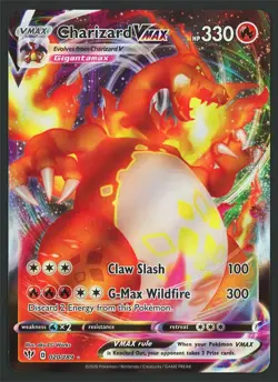 Charizard VMAX 020/189 SWSH03: Darkness Ablaze Holo Pokemon Card Mint - Image 5