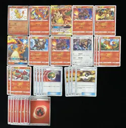 2024 Pokemon TCG S-Chinese Charmander Charizard & Braixen-GX Lot*31 M03 - Image 1
