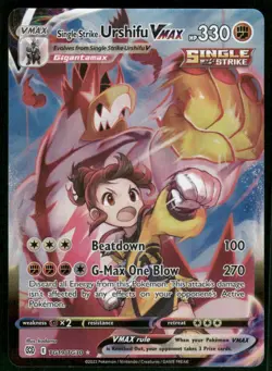 Single Strike Urshifu VMAX TG19/TG30 Ultra Rare Holo NM Pokemon SWSH09: Brillian - Image 1